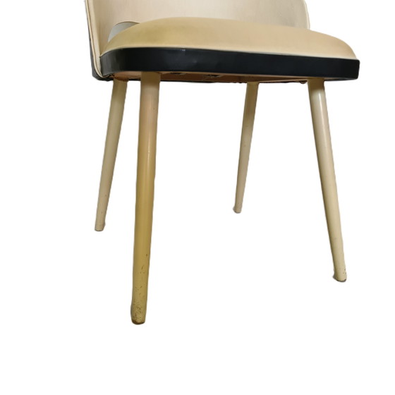 Image 1 of Thonet stoel met skai bekleding, jaren 50