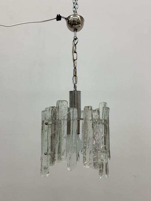 Kalmar Franken KG hanglamp in mat ijsglas J. T. Kalmar - 1960