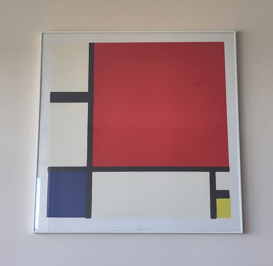 Image 1 of Piet Mondriaan Compositie rood blauw en geel