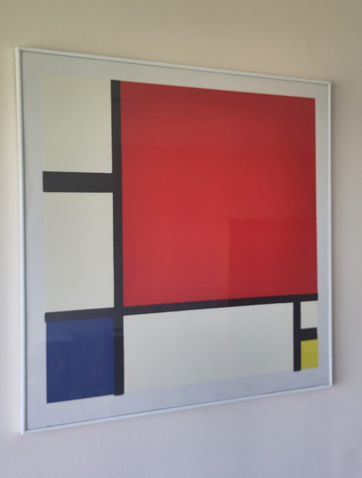 Piet Mondriaan Compositie rood blauw en geel