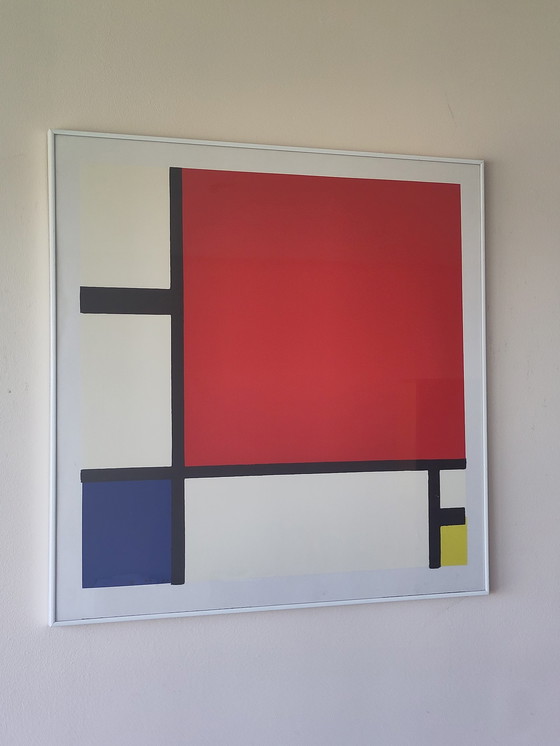 Image 1 of Piet Mondriaan Compositie rood blauw en geel