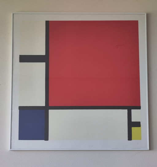 Piet Mondriaan Compositie rood blauw en geel