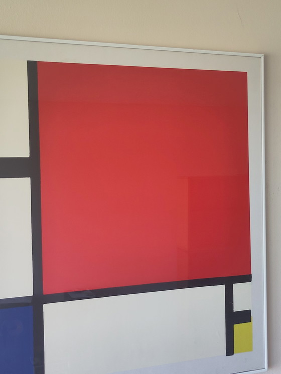 Image 1 of Piet Mondriaan Compositie rood blauw en geel