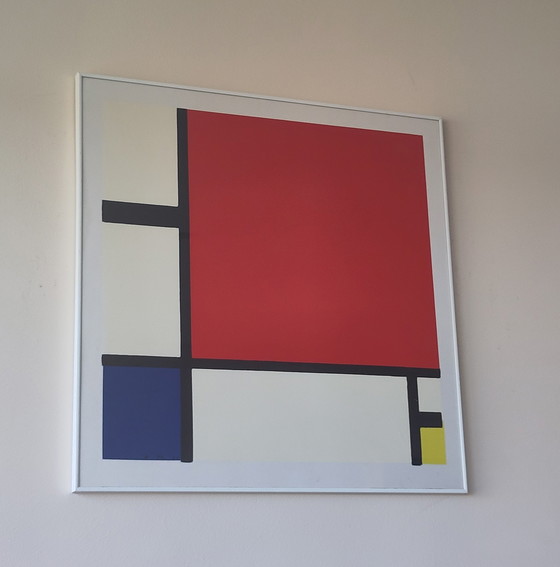 Image 1 of Piet Mondriaan Compositie rood blauw en geel