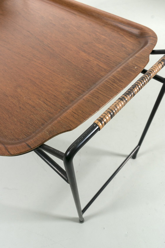 Image 1 of 2x vintage bijzettafeltjes