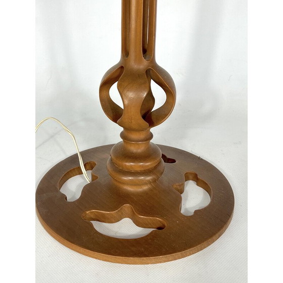Image 1 of Vintage Italiaanse houten tafellamp, jaren 1950