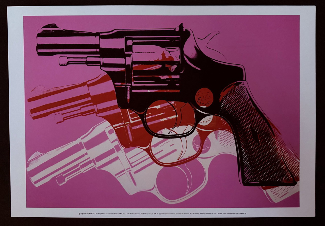 WARHOL、Gun、希少画集画、新品額装付 Andy Warhol: “Gun, 1981-1982”. | €69 | Whoppah