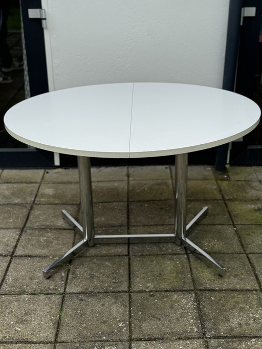 Vintage uitklapbare eettafel uit het ruimtetijdperk