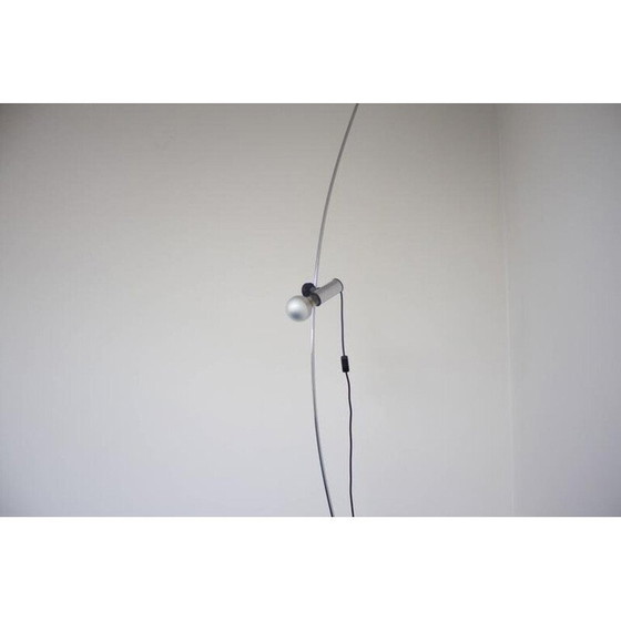 Image 1 of Vintage Molla lamp in roestvrij staal en rubber van Franca Stagi en Cesare Leonardi voor Lumenform, 1970