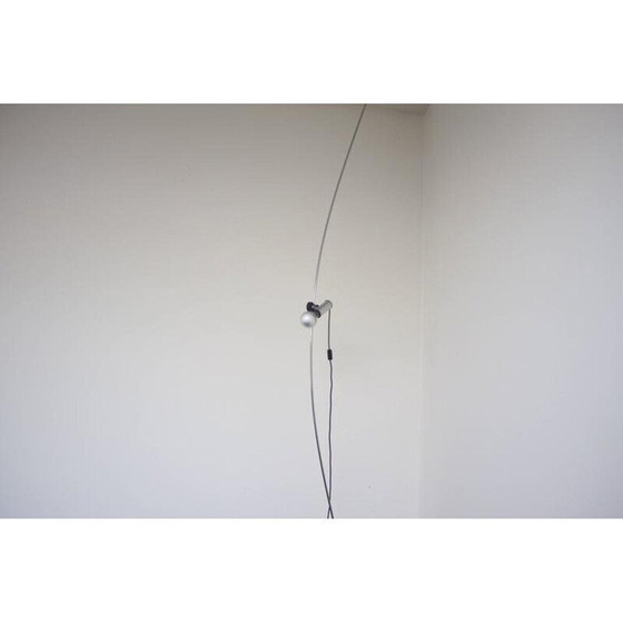 Image 1 of Vintage Molla lamp in roestvrij staal en rubber van Franca Stagi en Cesare Leonardi voor Lumenform, 1970