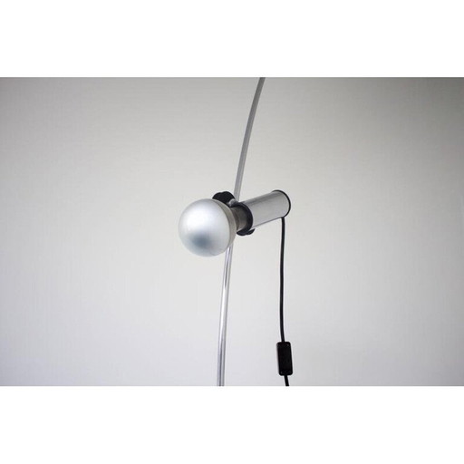 Vintage Molla lamp in roestvrij staal en rubber van Franca Stagi en Cesare Leonardi voor Lumenform, 1970