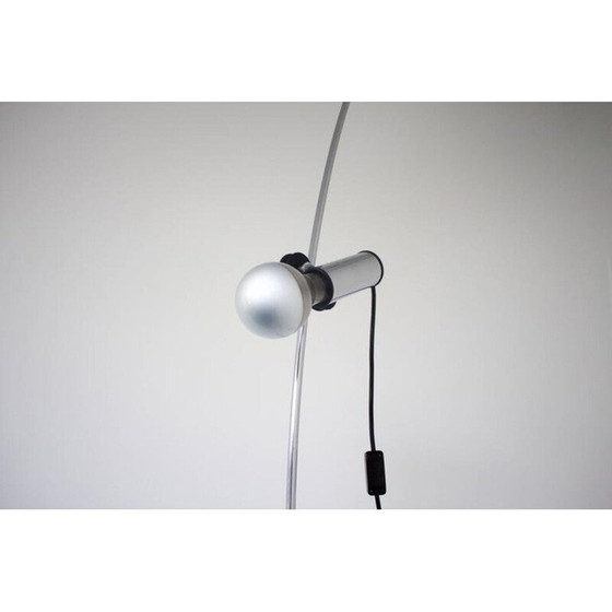 Image 1 of Vintage Molla lamp in roestvrij staal en rubber van Franca Stagi en Cesare Leonardi voor Lumenform, 1970