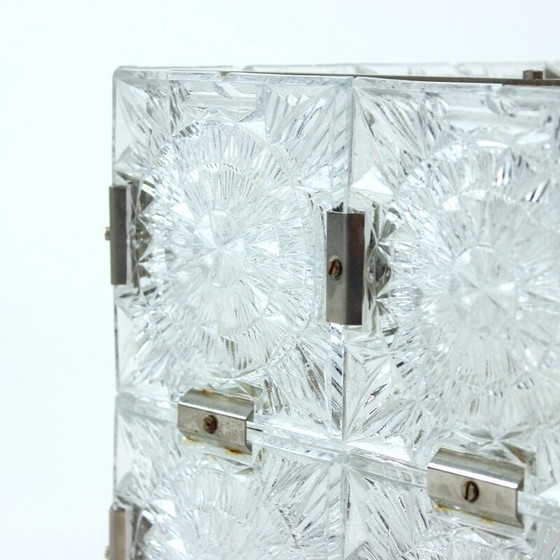 Image 1 of Boheemse vintage glazen pendellamp van Kamenický šenov, Tsjecho-Slowakije 1970