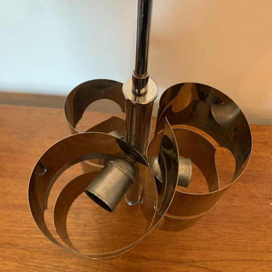 Image 1 of Vintage 3-lichts hanglamp, 1970