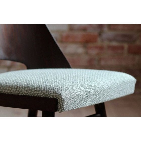 Image 1 of Set van 4 eetkamerstoelen vintage van R. Hofman voor TON, Model 514, New Sahco 1960