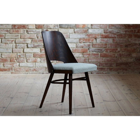 Image 1 of Set van 4 eetkamerstoelen vintage van R. Hofman voor TON, Model 514, New Sahco 1960