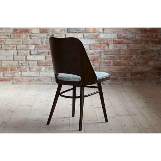 Image 1 of Set van 4 eetkamerstoelen vintage van R. Hofman voor TON, Model 514, New Sahco 1960