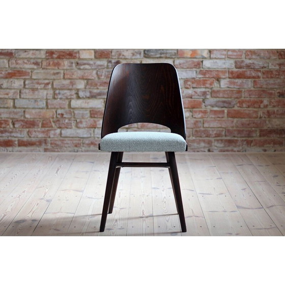 Image 1 of Set van 4 eetkamerstoelen vintage van R. Hofman voor TON, Model 514, New Sahco 1960