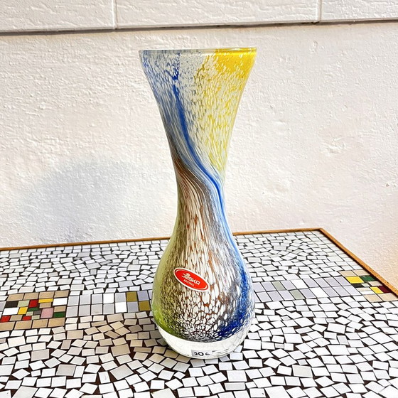 Image 1 of Vintage glazen vaas voor Josh Kristall Mundgeblasen, Duitsland 1970