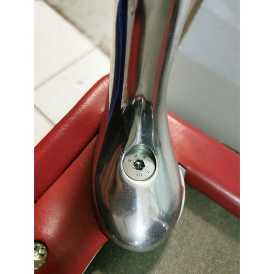Image 1 of Vintage rood leren stoel