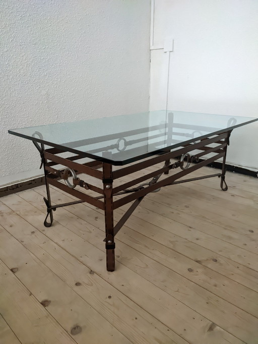 Vintage Faux Leather table