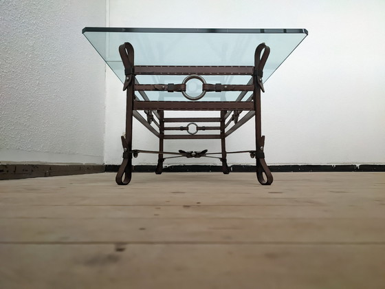 Image 1 of Vintage Faux Leather table