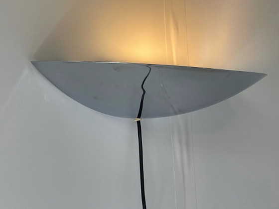 Image 1 of Pop Art / Space Age ontwerp - Paddestoel lamp - Wandlamp van IKEA - Model 'Luta' - V608 - Chroom