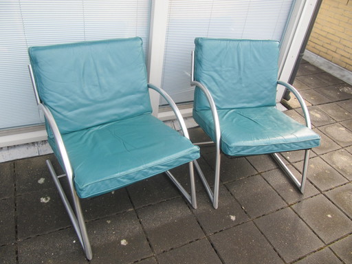 2x Gerard Van Den Berg fauteuil