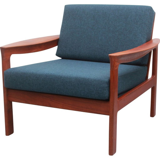 Vintage fauteuil teka van Arne Wahl Iversen voor Komfort, Denemarken 1960