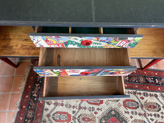 Image 1 of Mid century retro vintage strip dressoir van Schreiber