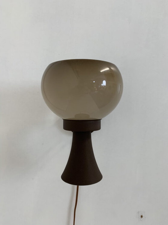 Image 1 of Mid-Century Design Paddestoel Wandlamp van Herda -1970's