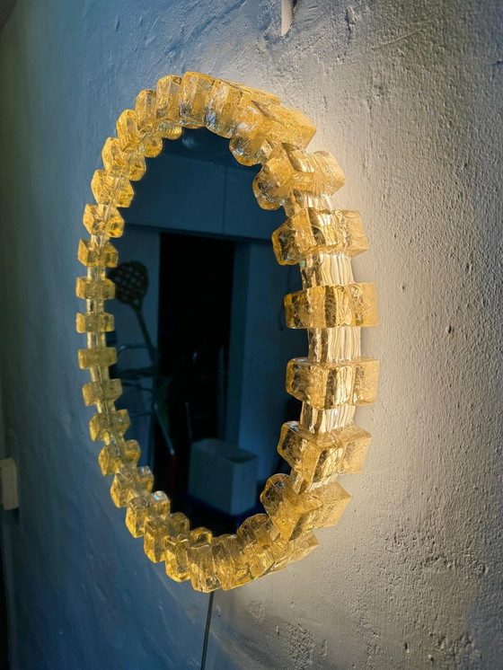 Image 1 of Hillebrand Vintage Lucite Spiegel Met Tegenlicht Ca 1970S