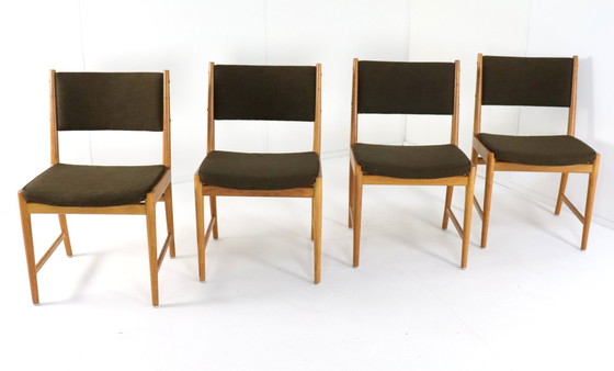 Image 1 of 4X Kai Lynfeldt Larsen Voor Soren Wilasden Stoelen Vintage