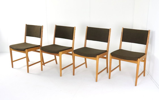 Image 1 of 4X Kai Lynfeldt Larsen Voor Soren Wilasden Stoelen Vintage