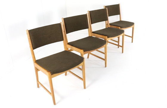Image 1 of 4X Kai Lynfeldt Larsen Voor Soren Wilasden Stoelen Vintage