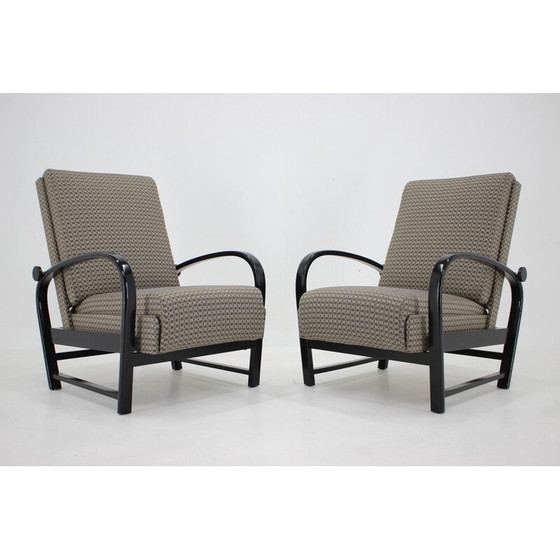Image 1 of Paar vintage verstelbare fauteuils van Kropacek Kozelka, Tsjecho-Slowakije 1940