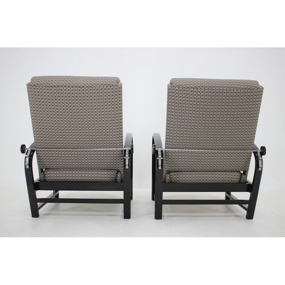 Image 1 of Paar vintage verstelbare fauteuils van Kropacek Kozelka, Tsjecho-Slowakije 1940