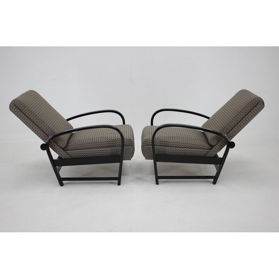 Image 1 of Paar vintage verstelbare fauteuils van Kropacek Kozelka, Tsjecho-Slowakije 1940