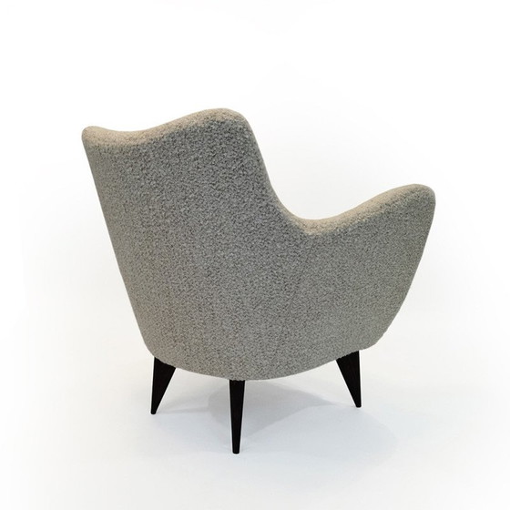 Image 1 of Paar vintage Perla fauteuils van Giulia Veronesi voor I.S.A Bergamo, Italië 1950