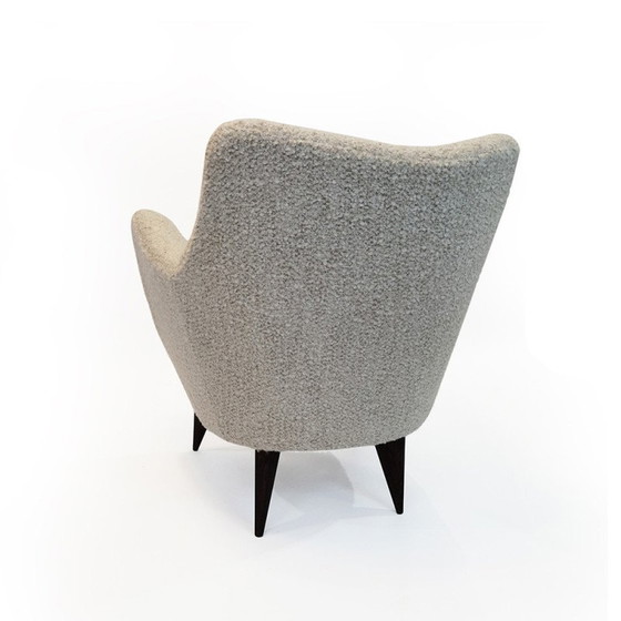 Image 1 of Paar vintage Perla fauteuils van Giulia Veronesi voor I.S.A Bergamo, Italië 1950