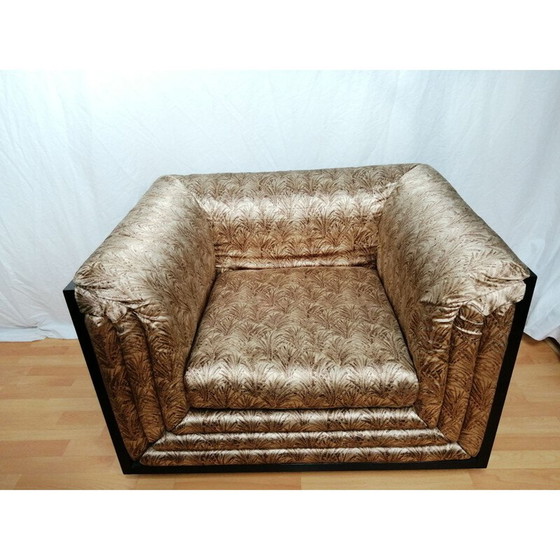 Image 1 of Vintage zijden fauteuil van Pierre Cardin, jaren 1970-1980