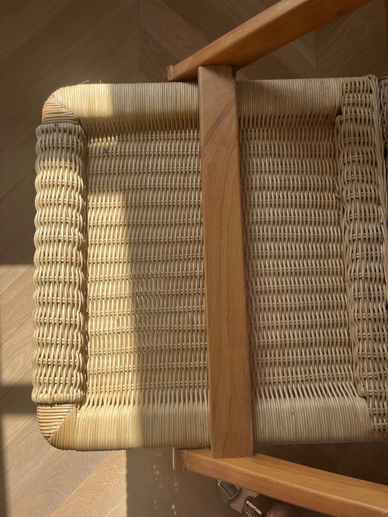 Image 1 of Design fauteuils, rotan en houten fauteuils, Mid Century fauteuils, Nederland