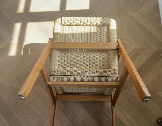 Image 1 of Design fauteuils, rotan en houten fauteuils, Mid Century fauteuils, Nederland