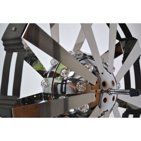 Image 1 of Vintage verchroomd stalen hanglamp, 1970