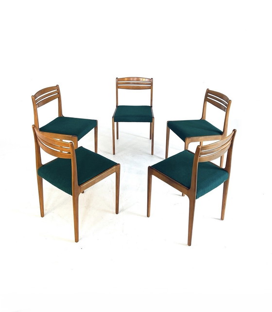 Image 1 of 5X Vintage Deense Eetkamerstoel ‘60