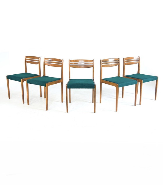 Image 1 of 5X Vintage Deense Eetkamerstoel ‘60