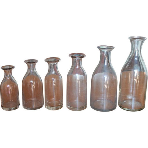 Set van 6 vintage ciderkannen