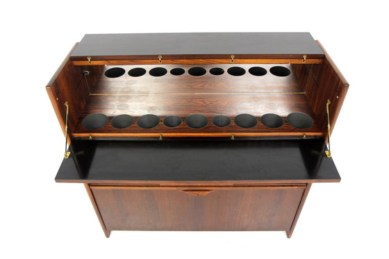 Image 1 of Scandinavische palissander barkast "SK 661" Johannes Andersen voor J Skaaning & Søn, Denemarken, 1960