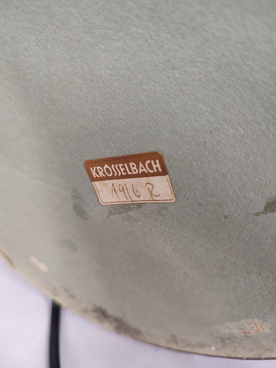 Image 1 of vintage Krösselbach lamp met aftermarket kap, Keramiek , West Germany 