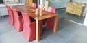 6x  Moderne Kalflederen eetkamer-fauteuils